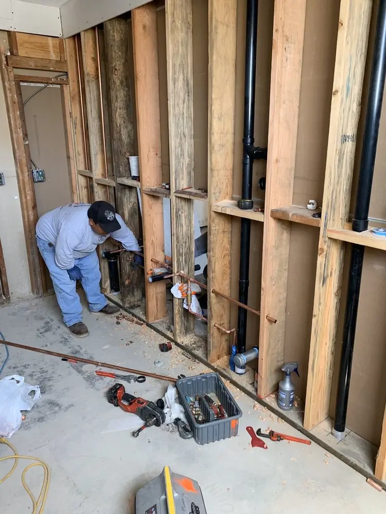 Commercial rough-in plumbing for Water Heater Replacement in Christy Acres